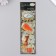 Stickers for creativity "percussion and flowers" set 2 sheets 17.5x6 cm