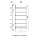 Water heated towel rail Domoterm "Stefano", P6, 6 crossbars, 400 x 600 mm, chrome