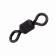 Namazu Pro Rolling Ribbed Swivel, Brass, Carbon, Test-91 kg, packaging 10 pcs.