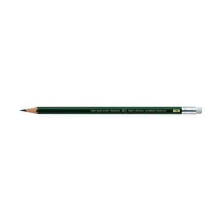 Pencil Art Black Baber-Castel Castell® 9000 Professional HB with Eraser Green-2