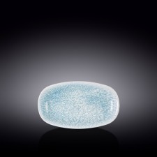 Wilmax England Coral Blue Super Ellipse dish, size 20x11 cm