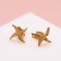 Earrings Metal "Japan" shurikens cloves, color gold