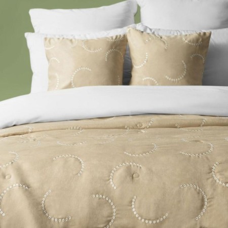 Cover with pillowcases "Jim", size 230x250 cm, beige color-1