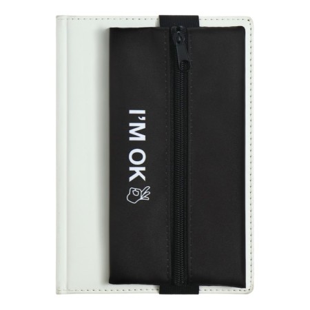 Penal is soft, 1 compartment, 95 x 200 mm, flat, PM-Shr28 I`m OK, with a notebook rubber band,-3