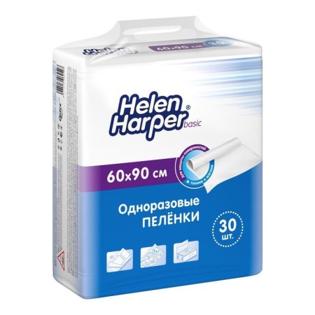 Disposable absorbent diapers Helen Harper, Basic, 60 x 90, 30 pcs.-1