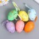 Decor Easter suspension "Egg - golden spots" set 6 pcs multi -colored 7x5x5 cm