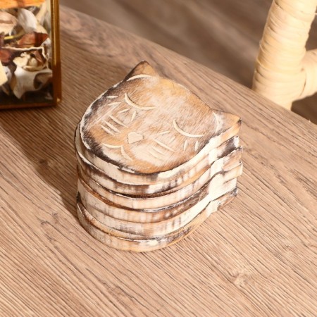 Hot "cat" stand (set 6 pieces) 12*9*8.5 cm-2