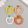 Carabiner Metal "Apple with a branch" MIX 3x2.7 cm