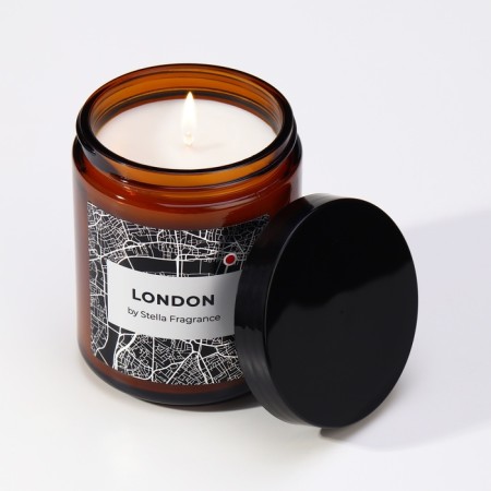 Aromatic candle in the Bank "London", vetiver, patchouli, 250 g-1