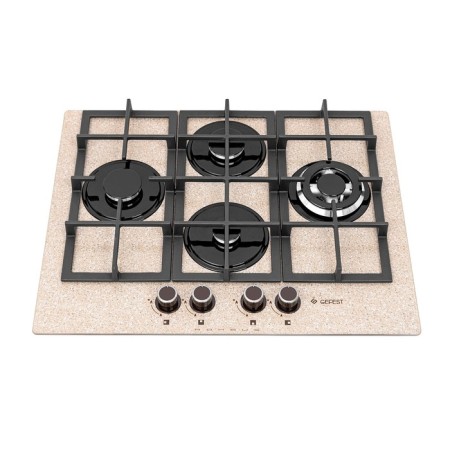 Hon surface Gefest PVG 2231-01 P48, gas, 4 burners, beige pattern "Stone"-1