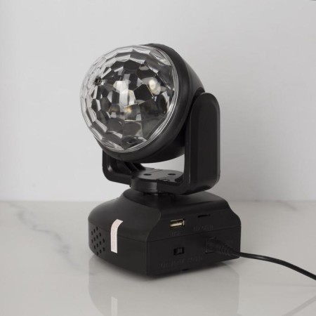 Light device "Rotating ball" 8.5 cm, speaker, glow RGB, 220 V-2