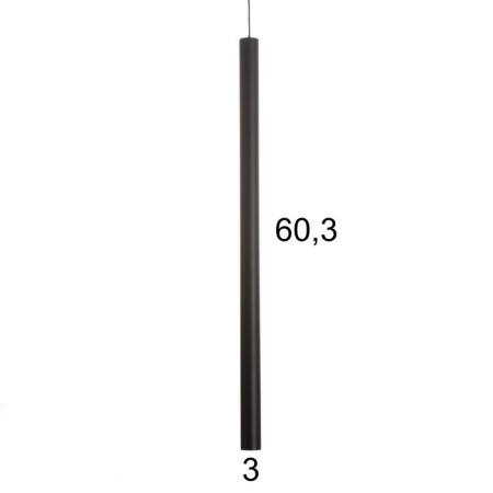 Lucas Lumber Led 5W 4000k Black 3x3x60-160cm-5
