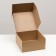 Self -assembly box, craft, brown 25 x 25 x 12 cm