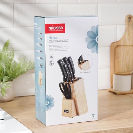 Set of kitchen knives Nadoba Helga, 5 pcs: 9 cm, 12.5-7