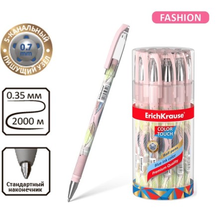Ballic handle Erichkrause Colortouch Flora, node 0.7 mm, blue ink-1