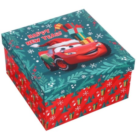 Set of boxes 5 in 1 "Happy New Year!", Disney green-red-6