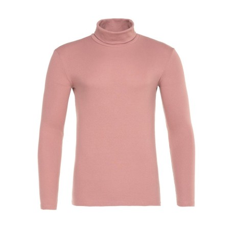 Men's turtleneck Minaku: Basic Line Man Terracott Color, size 50-5