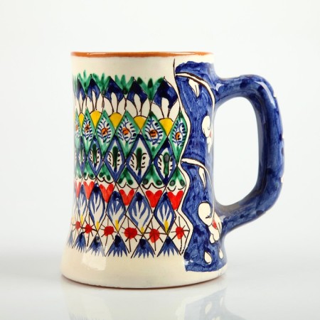 Rishtan ceramics mug "Disor", 500 ml, blue mix-6