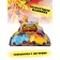 Set of game Speedy Dinos "High -speed dinosaurs", with two friction machines, the color is blue and yellow