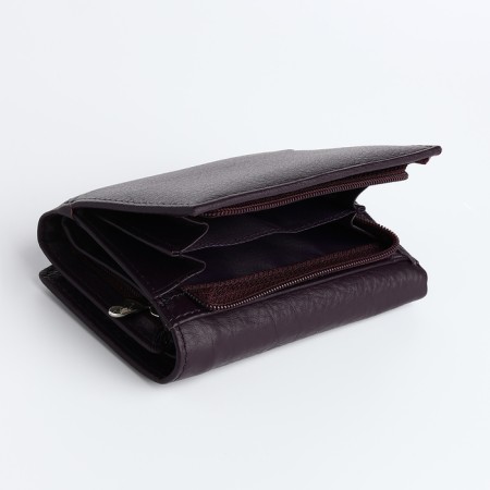 Women's wallet on magnet, purple color-2