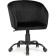 Computer chair thibault plastic/velor, black/black 60x60x81 cm