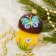 Christmas tree toy "Mushroom Borovik" H-8.2 cm, mix