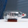 Souvenir ship in a bottle 18x10x8cm, white