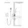 The shower system TIMO SELENE SX-2029/00sm, built-in, tropical shower, hand watering can, chrome