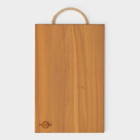 Groot board with a rope handle MAGISTRO, 29 × 18 × 1.2 cm, oak-4