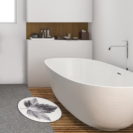Bathroom mat Ethel Natural Print 57x57 ± 2cm cm, 100% p/e, velor