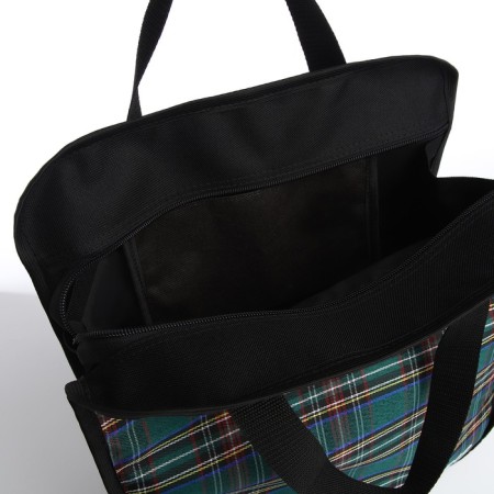 Lightning bag, black/green color-2