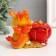 Piggy bank Polystone "Fiery Dragon with Crown" mix 11.5x7x9 cm