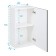 Hinged cabinet 400 Helga, 400x300x720, white/olive software MDF