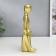 Polystone souvenir "Abstraction - openness, with a ball" gold 24x7.5x11 cm