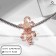 Talisman "crocodile", color pink gold