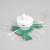 Light suspension "Snowman" 10 cm, batteries LR44x3, glow of multi