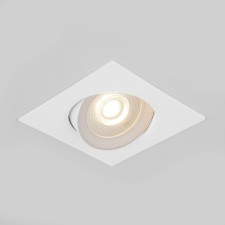 Lamp ceiling Elektrostandard, Plasti LED 6 W, 90x90 mm, IP20, white color
