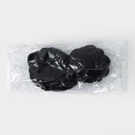 Set of body washcloths Cupellia spa: braid 70 g + shell 46 gr, black color-3