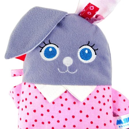 Developing soft toy "My Bunny" with a rattle-2