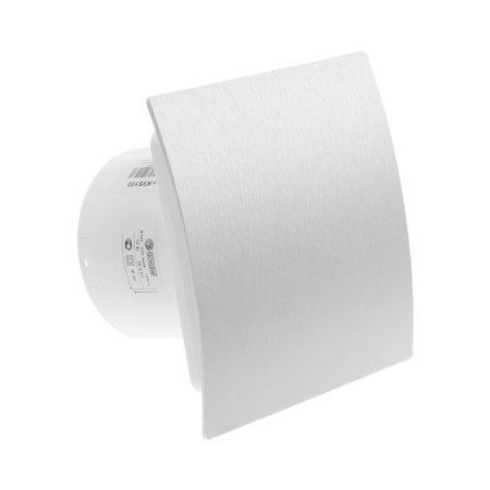 Exhaust fan "KVS100, d = 100 mm, 33-41 dB, without a switch, matte silver-1