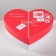 A set of boxes 3 in 1, gift packaging, “Love everywhere”, 16 x 14 x 6 cm –22 x 20 x 9 cm