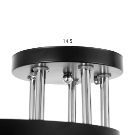 Versalya chandelier 5XE27 40W Black-chromium 60x60x26 cm Bayerlux-6