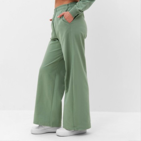 Women's costume (sweatshirt/pants), olive color, size 42-3