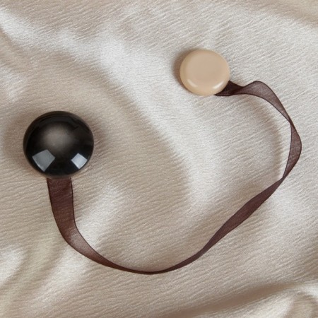 Picking for curtains, d = 4 cm, brown color-1