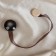 Picking for curtains, d = 4 cm, brown color