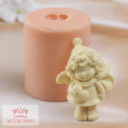 Silicone Mold "New Year's Angel2" 6x5.5x7.5 cm (pent. 7x5.3x3.5 cm)