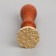 Printing for wax with a wooden handle "Flower" 9x2.5x2.5 cm