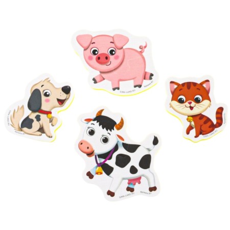 Soft puzzle for kids "collect animals", 20 puzzles, 40 parts, crumb I-10