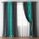 Curtains "Kirste" 240 x 270 cm - 2 pcs tulle 500 x 270 cm, turquoise - wet asphalt