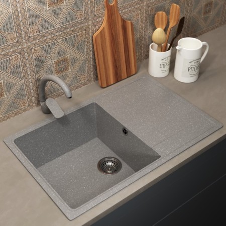 Aperwood Economwood Autonous Autonomous Office, oval, color 003 Gray matte-2